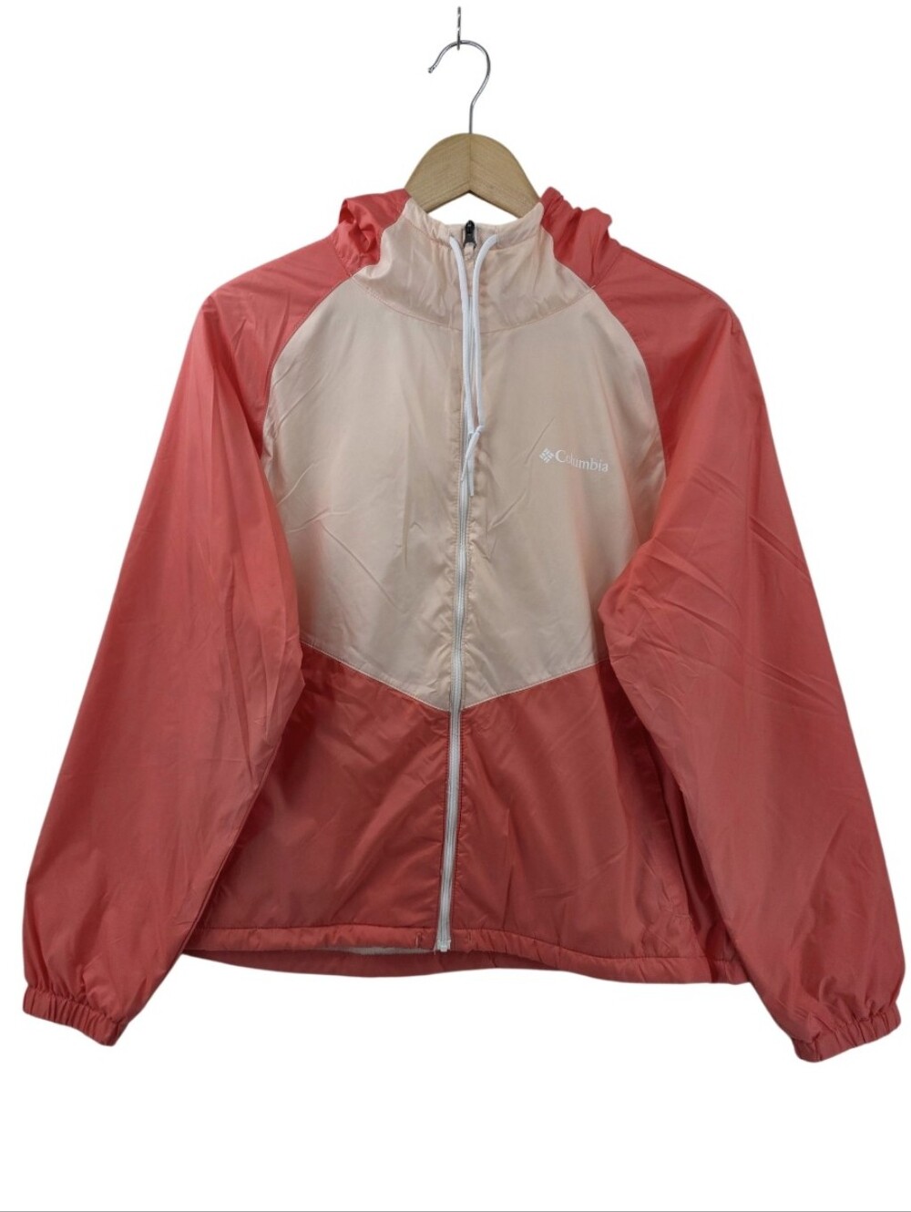 Columbia Fleece-lined Retro Style Windbreaker Jacket Women's Size Medium